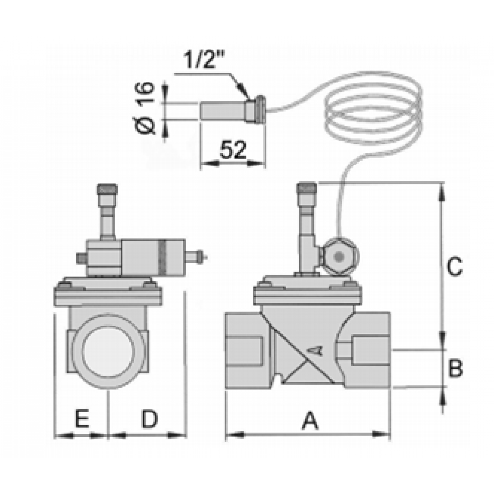 Отсечной клапан подачи топлива Giuliani Anello VIC/A12