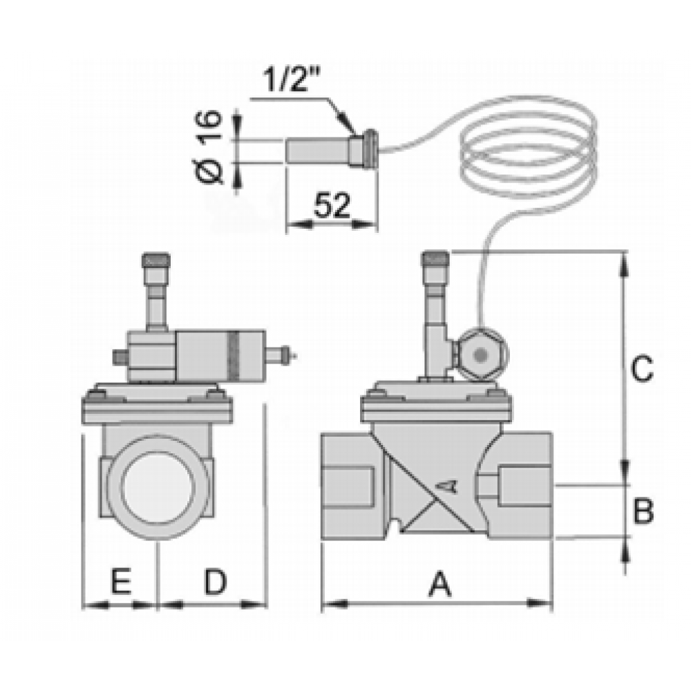 Отсечной клапан подачи топлива Giuliani Anello VIC/A200