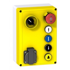 Кнопочный пост Schneider Electric Harmony XALF, 5 кнопок, 1 переключатель