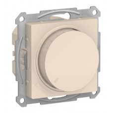 Светорегулятор поворотно-нажимной Schneider Electric ATLASDESIGN, 630 Вт, для LED 10-315 Вт/ВА, бежевый