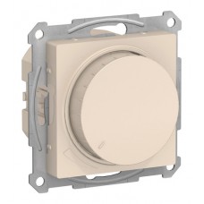 Светорегулятор поворотно-нажимной Schneider Electric ATLASDESIGN, 315 Вт, для LED 7-157 Вт/ВА, бежевый