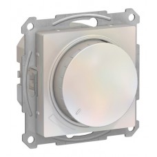 Светорегулятор поворотно-нажимной Schneider Electric ATLASDESIGN, 315 Вт, для LED 7-157 Вт/ВА, жемчуг