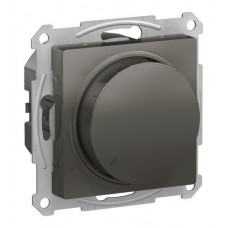 Светорегулятор поворотно-нажимной Schneider Electric ATLASDESIGN, 630 Вт, для LED 10-315 Вт/ВА, сталь