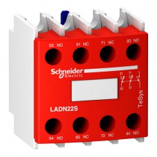 Блок контактный дополнительный Schneider Electric 2НО+2НЗ фронтальный винтовой зажим