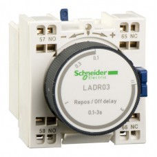 Блок контактный дополнительный Schneider Electric с выдержкой времени на включение 1-30c пружинные зажимы