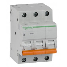 Автоматический выключатель Schneider Electric Домовой 3P 25А (C) 4.5кА