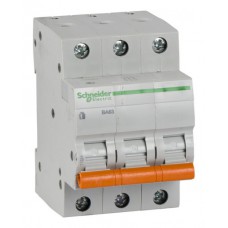 Автоматический выключатель Schneider Electric Домовой 3P 20А (C) 4.5кА