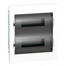Распределительный шкаф Schneider Electric Easy9 24 мод., IP40, встраиваемый, пластик, прозрачная дверь, с клеммами