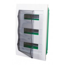 Распределительный шкаф Schneider Electric Easy9 36 мод., IP40, встраиваемый, пластик, прозрачная дверь, с клеммами