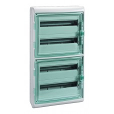 Распределительный шкаф Schneider Electric KAEDRA, 72 мод., IP65, навесной, пластик, зеленая дверь