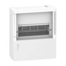 Распределительный шкаф Schneider Electric MINI PRAGMA, 8 мод., IP40, навесной, пластик, прозрачная дверь, с клеммами