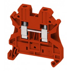 Клеммник винтовой проходной Schneider Electric Linergy TR 4 мм², красный